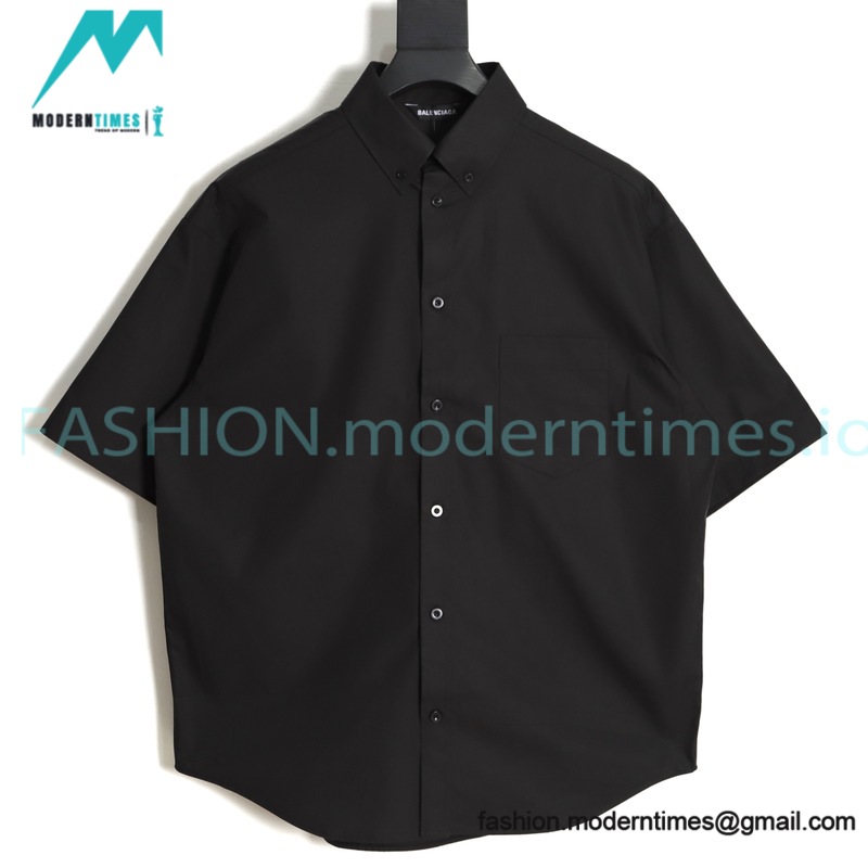 Balenciaga - 23SS Print Tape Short Sleeve Shirt